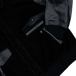 Mercedes-AMG Petronas F1 x Y-3 F1 Leather Racing Jacket Black Jackets KR2385 Detail View 4 | GATE