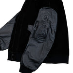 Mercedes-AMG Petronas F1 x Y-3 F1 Leather Racing Jacket Black Jackets KR2385 Detail View 5 | GATE