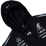 Mercedes-AMG Petronas F1 x Y-3 F1 Team Hoodie Black Hoodies KR2392 Detail View 3 | GATE