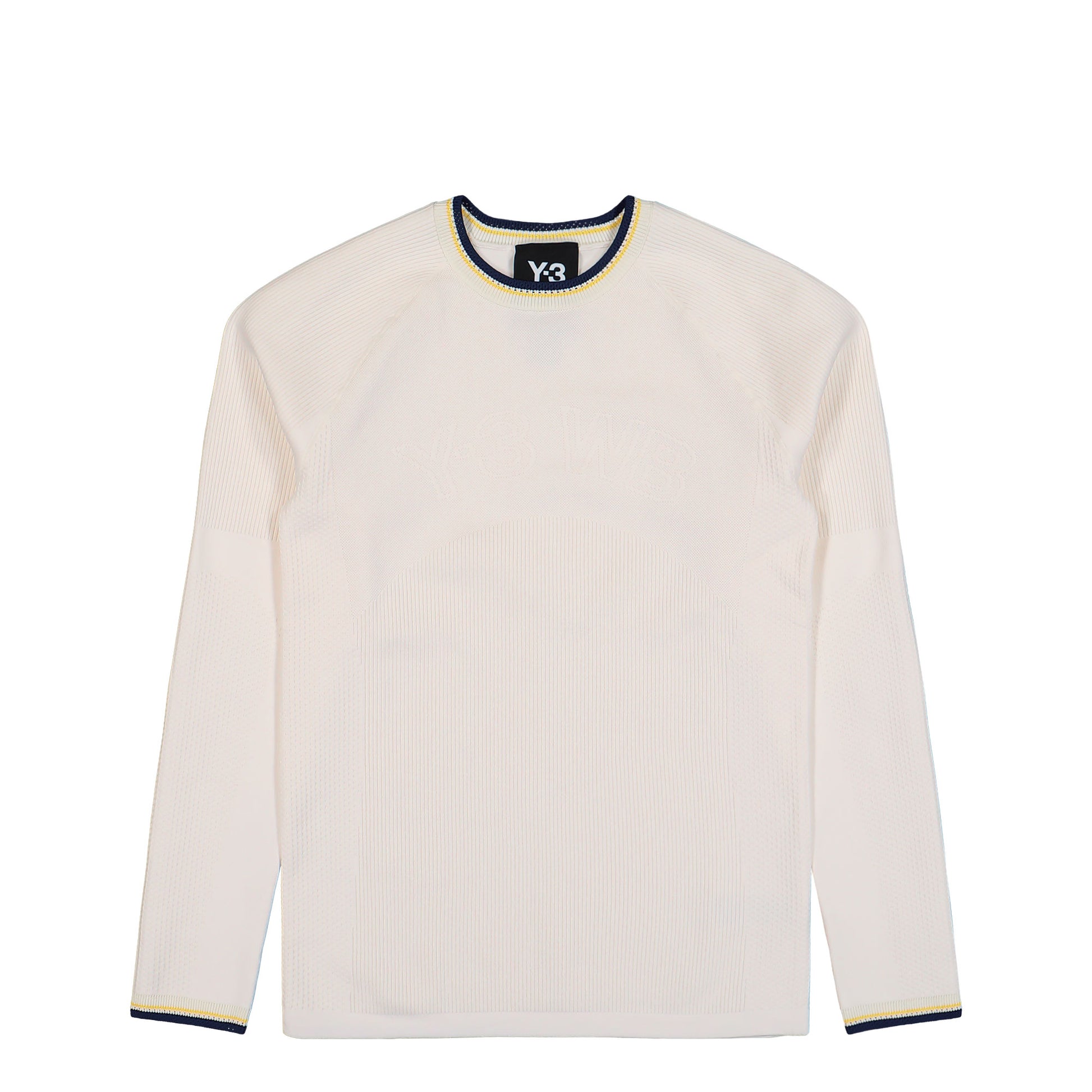 Wales Bonner x Y-3 Knit Base Top Cream White Longsleeves KS3975 Detail View 1 | GATE