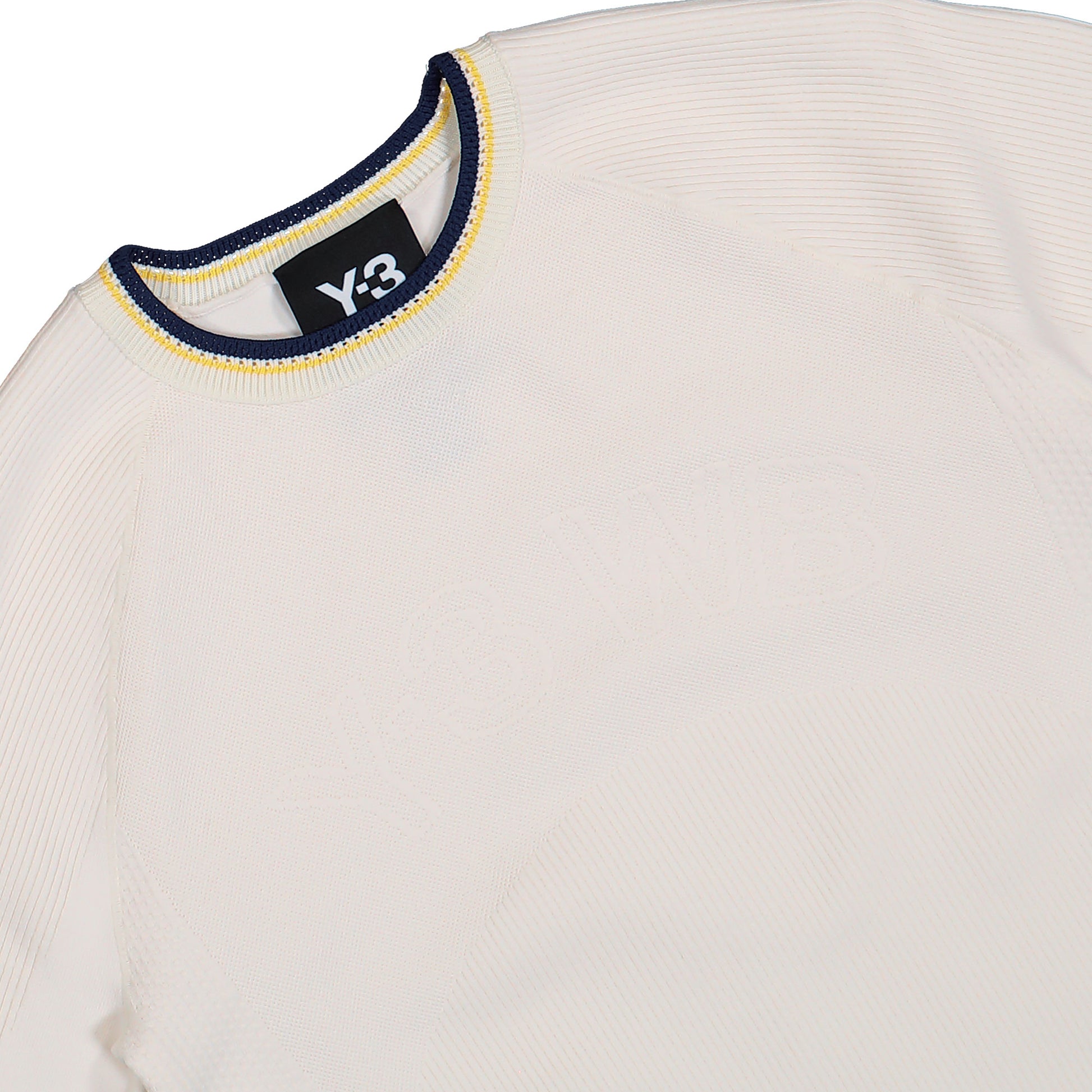 Wales Bonner x Y-3 Knit Base Top Cream White Longsleeves KS3975 Detail View 3 | GATE