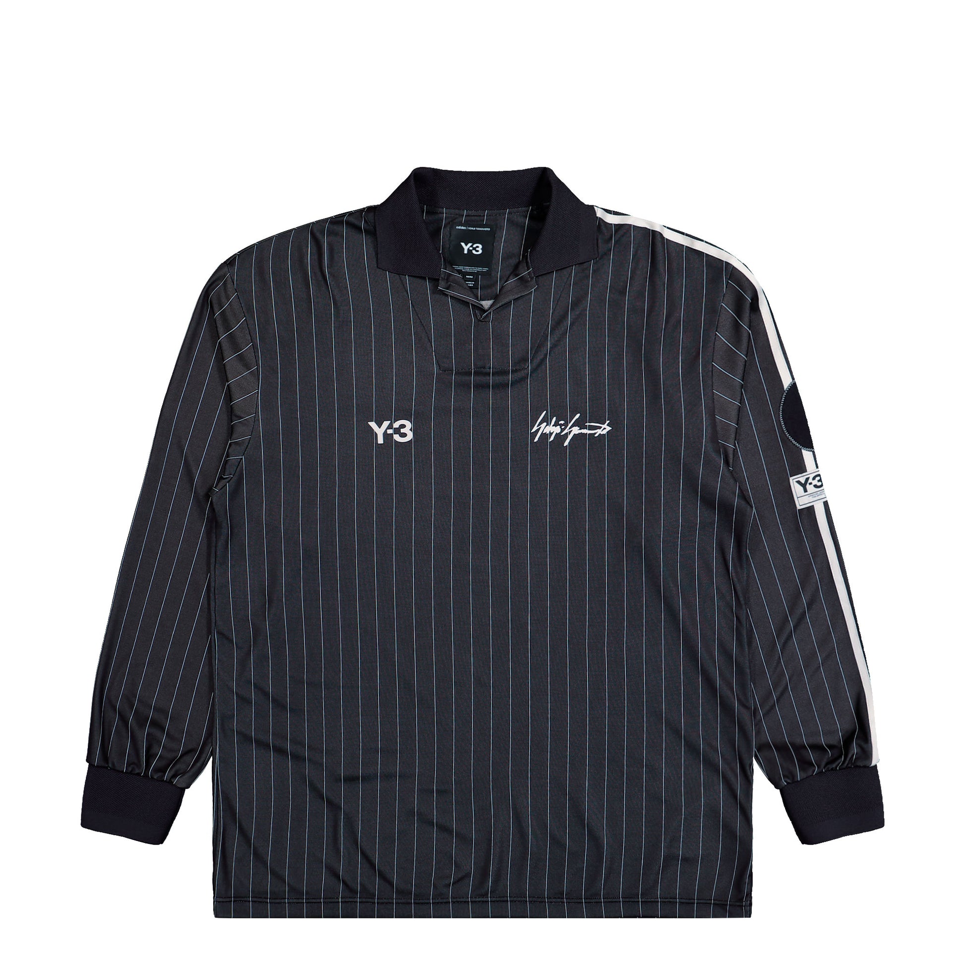 Y-3 Elite 5 Longsleeve Football Jersey Black Longsleeves KS7574 Detail View 1 | GATE