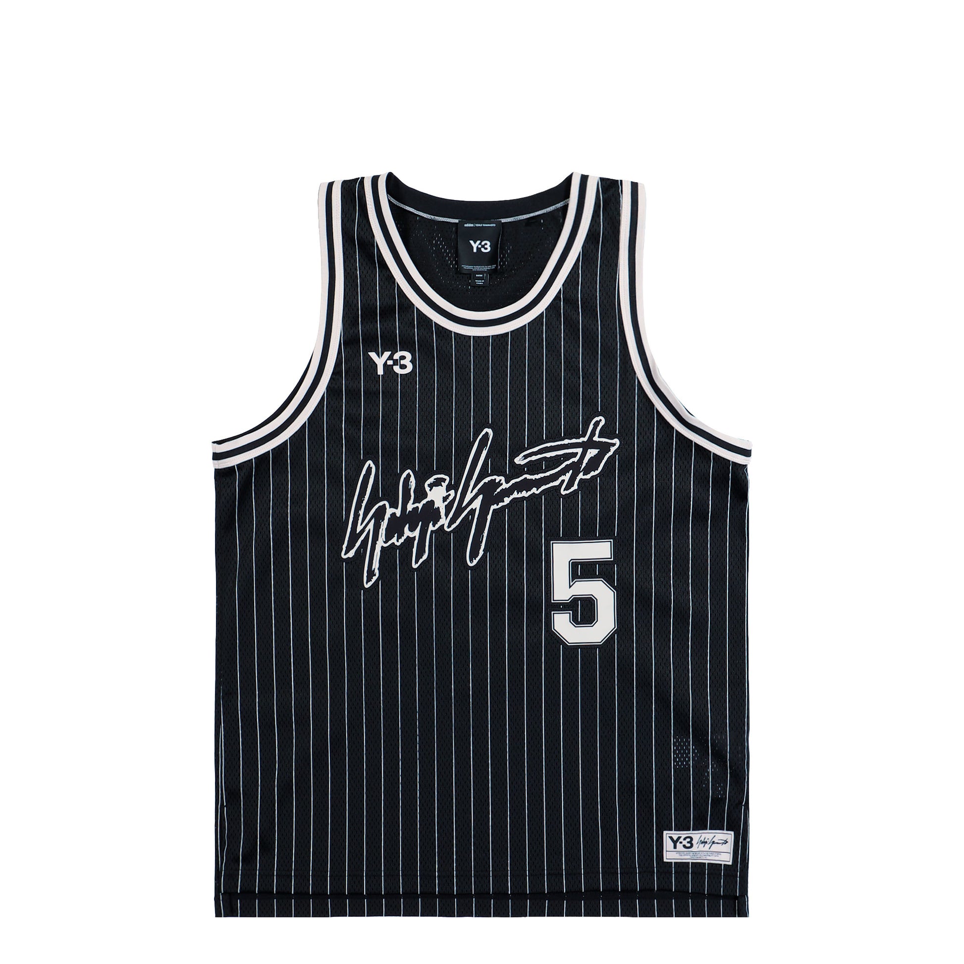 Y-3 Elite 5 Basketball Jersey Black T-Shirts KS7641 Detail View 1 | GATE