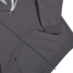 Y-3 Chito Graphic French Terry Zip Hoodie Grey Five Hoodies KU2252 Detail View 4 | GATE