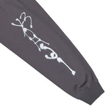 Y-3 Chito Graphic French Terry Zip Hoodie Grey Five Hoodies KU2252 Detail View 6 | GATE