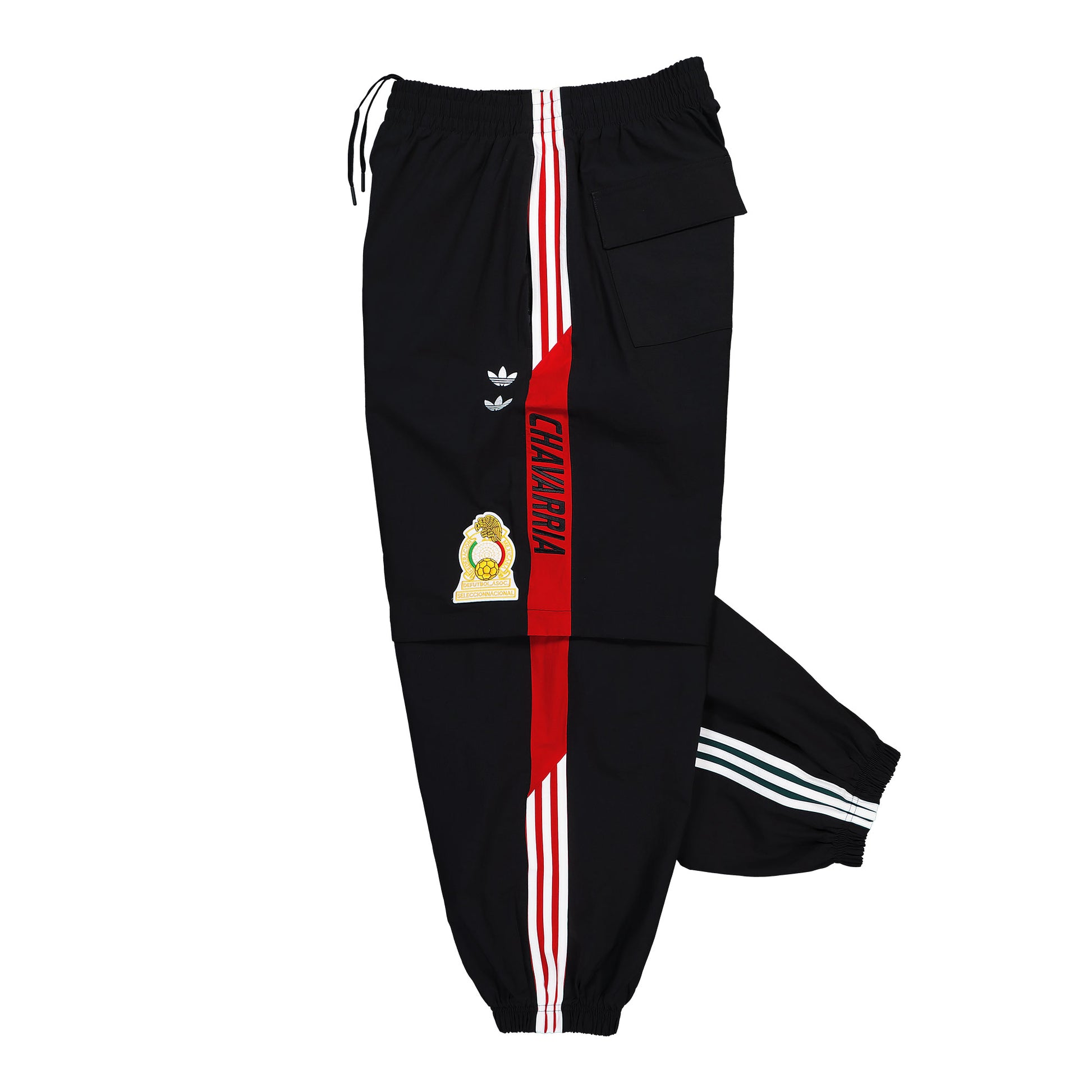 Willy Chavarria x adidas Woven Tracksuit Pant  Black    Sweat & Track Pants KU7798 Detail View 3 | GATE

