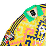 Willy Chavarria x adidas AOP Jersey Solar Lemon / Pure Purple / Solar Turbo T-Shirts KU7799 Detail View 3 | GATE
