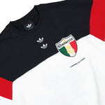 Willy Chavarria x adidas Crew Sweatshirt Black / White Sweatshirt KV1976 Detail View 3 | GATE
