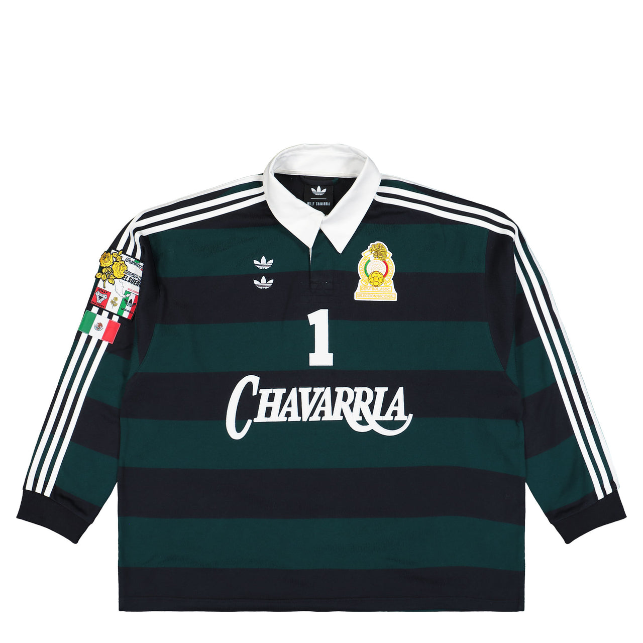 Willy Chavarria x adidas Rugby Longsleeves Aurora Ivy   Longsleeves KV1977 Detail View 1 | GATE
