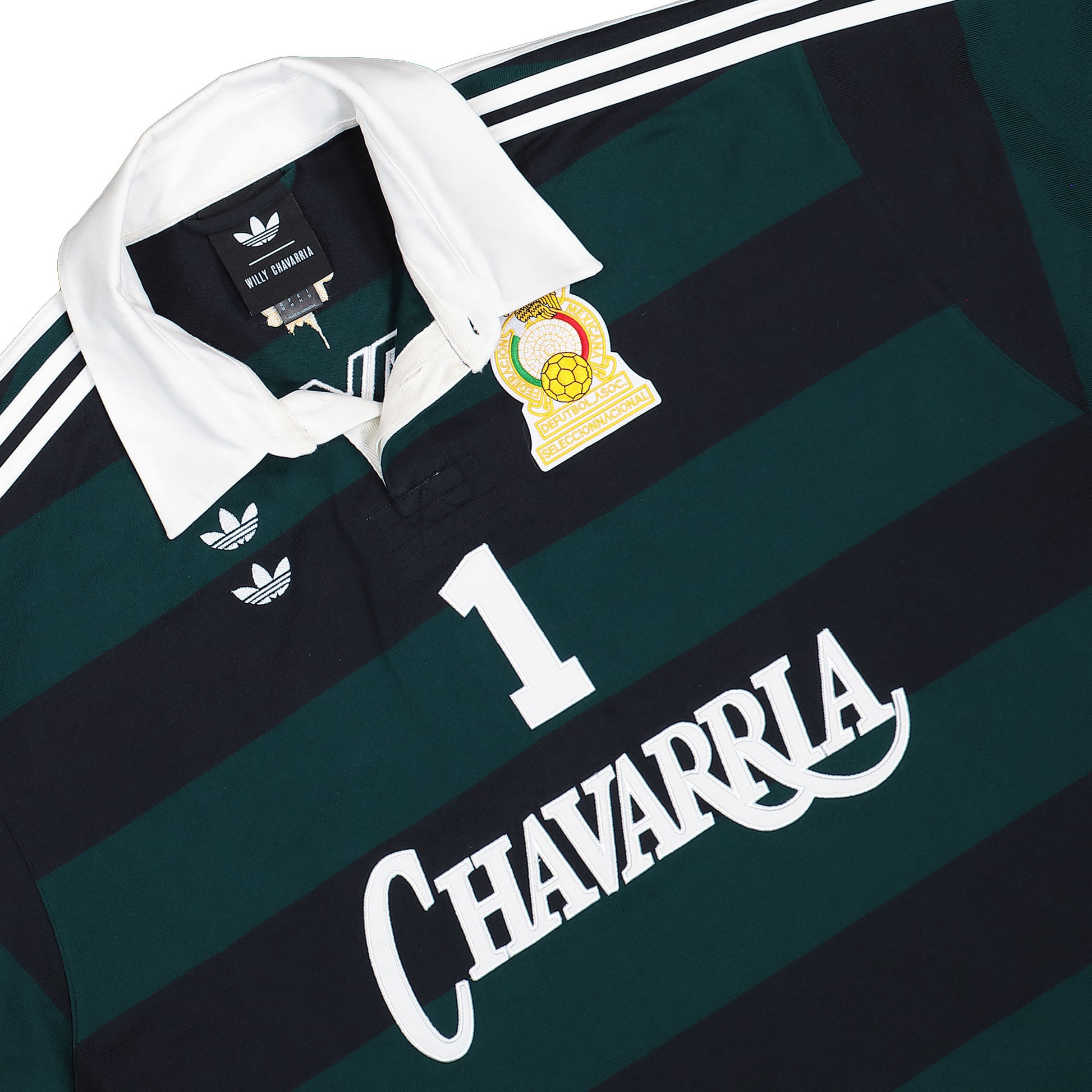 Willy Chavarria x adidas Rugby Longsleeves Aurora Ivy   Longsleeves KV1977 Detail View 3 | GATE
