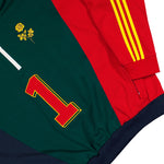 Willy Chavarria x adidas Watsonville Sweatshirt Aurora Ivy / Legend Ink / Better Scarlet sweatshirts KV1996 Detail View 2 | GATE
