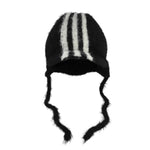 Y-3 Stripes Bonnet Hat Black caps KV2908 Detail View 4 | GATE

