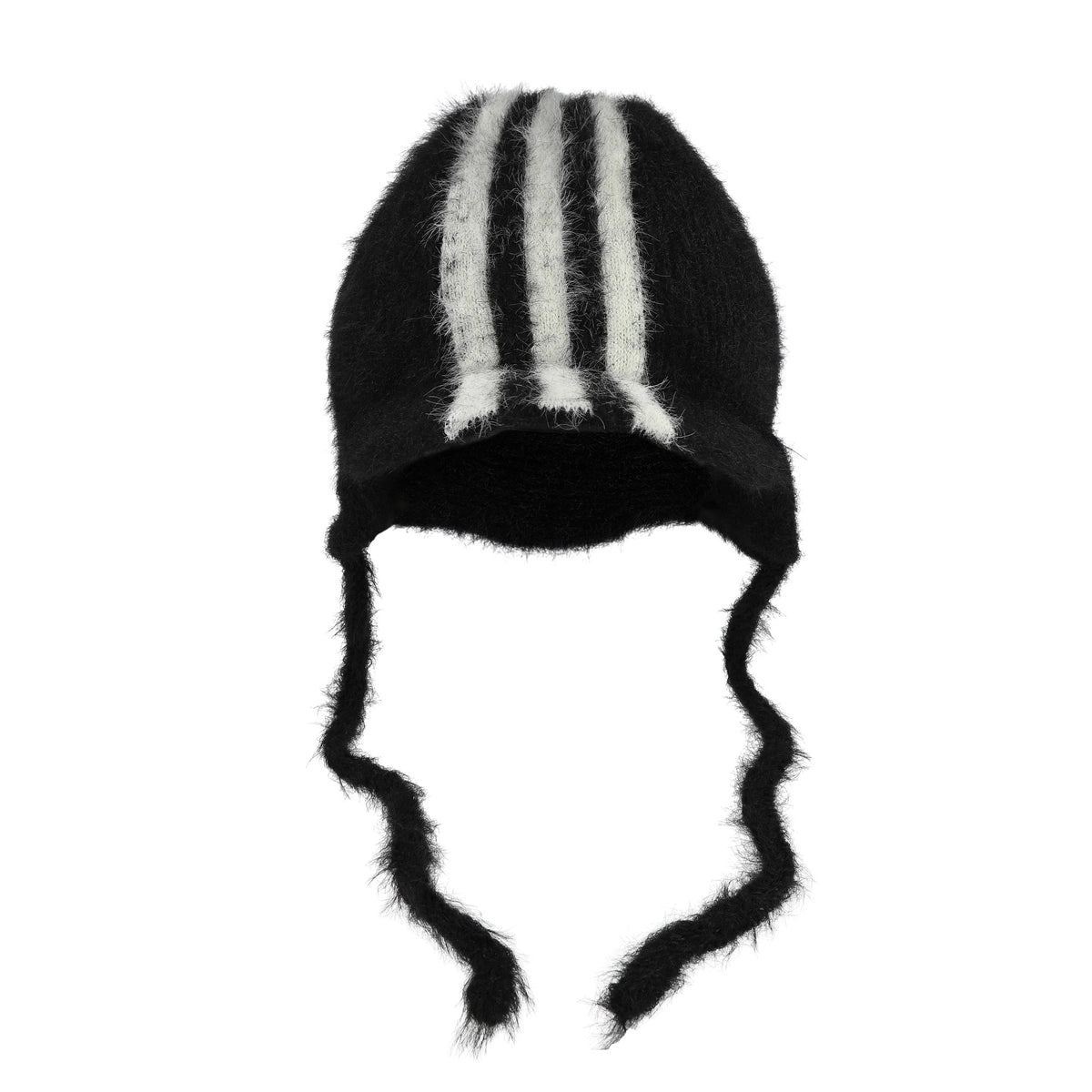 Y-3 Stripes Bonnet Hat Black caps KV2908 Detail View 4 | GATE

