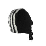Y-3 Stripes Bonnet Hat Black caps KV2908 Detail View 5 | GATE
