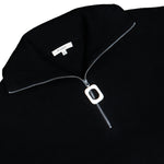 JW Anderson Half Zip Jumper Black Knits KW1285-YN0372-999 / Black Detail View 3 | GATE
