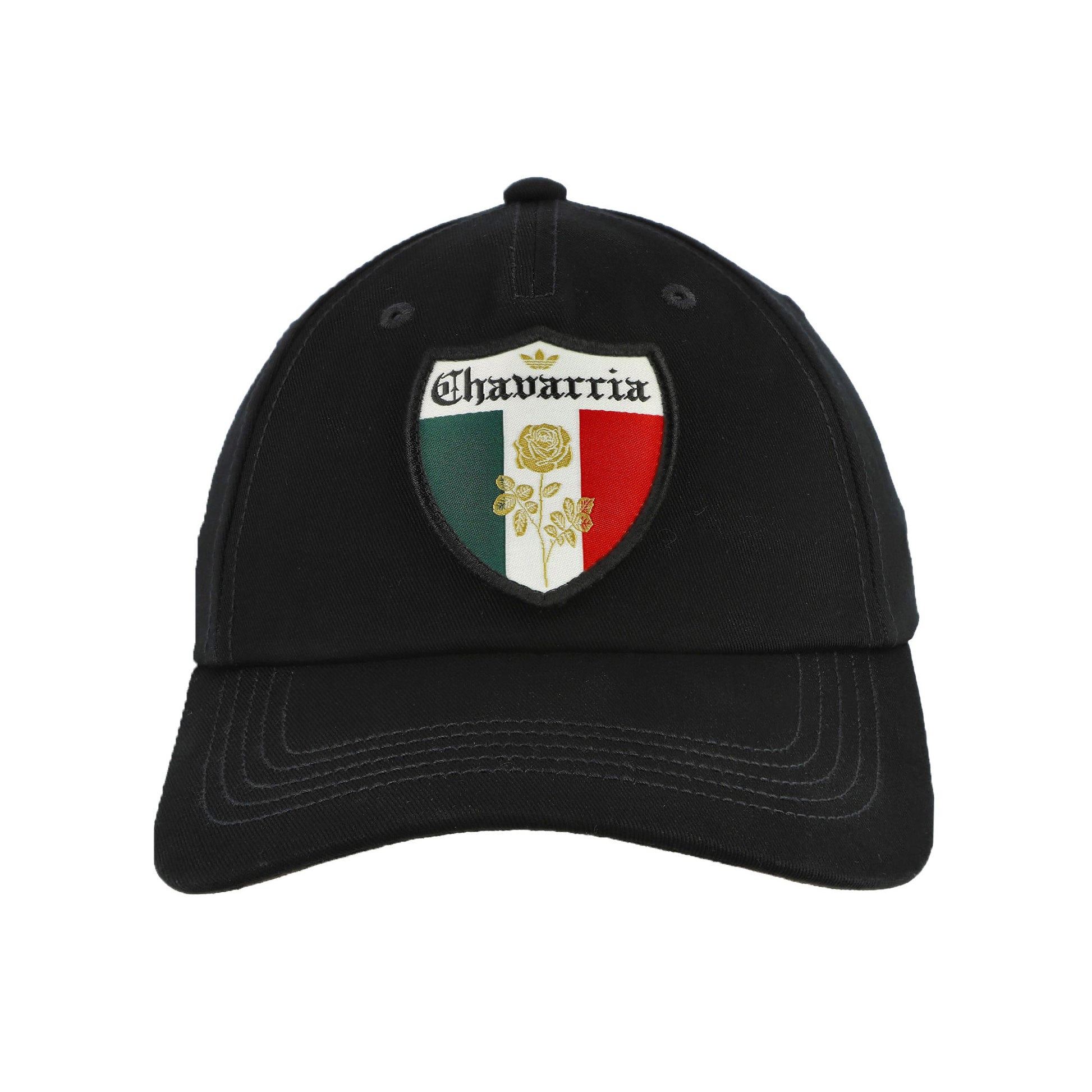Willy Chavarria x adidas Crest Hat Black    Caps KW7334 Detail View 4 | GATE
