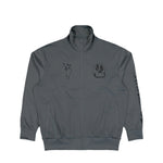 Y-3 Chito Graphic Nylon Track Top Grey Five Track Jacket KW9237 Detail View 1 | GATE
