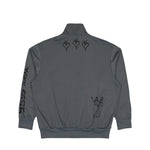 Y-3 Chito Graphic Nylon Track Top Grey Five Track Jacket KW9237 Detail View 2 | GATE
