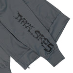Y-3 Chito Graphic Nylon Track Top Grey Five Track Jacket KW9237 Detail View 5 | GATE
