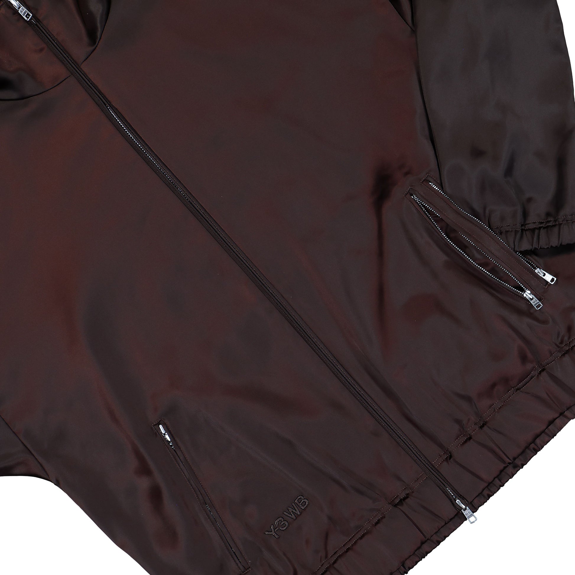 Wales Bonner x Y-3 Satin Jacket Aurora Coffee Jackets KW9238 Detail View 4 | GATE