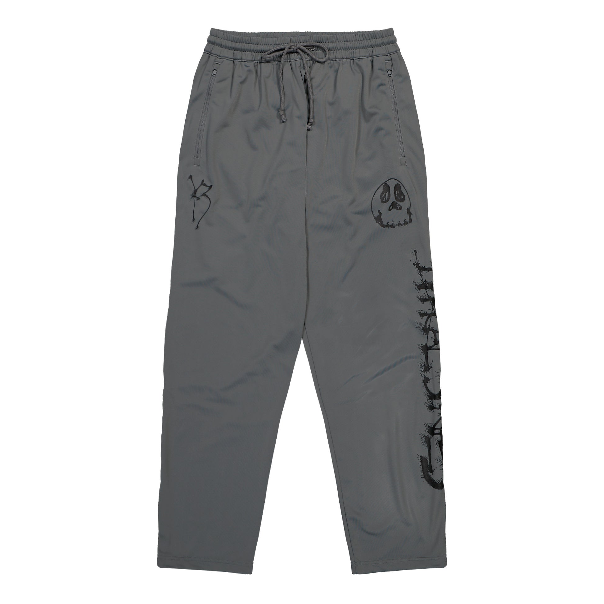 Y-3 Chito Graphic Track Pant Grey Five Sweat & Track Pant KW9240 Detail View 1 | GATE
