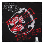 Y-3 Chito Graphic Scarf L Black Scarves KY0005 Detail View 2 | GATE