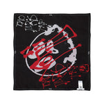 Y-3 Chito Graphic Scarf L Black Scarves KY0005 Detail View 2 | GATE