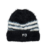Y-3 Stripes Beanie Black   Beanies KY3727 Detail View 1 | GATE
