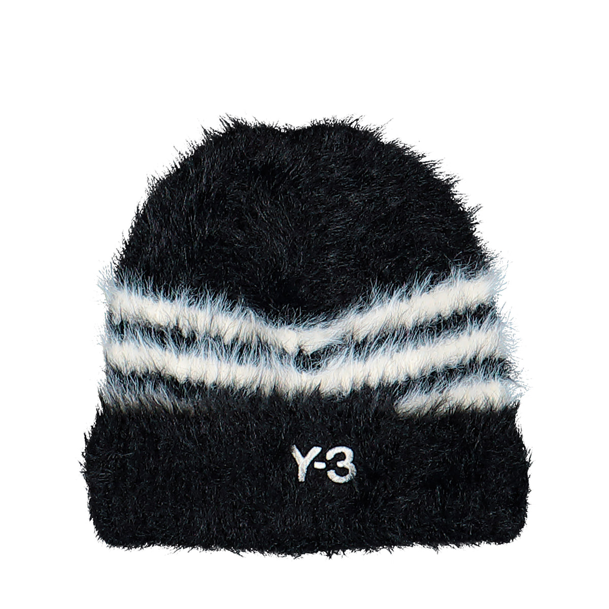 Y-3 Stripes Beanie Black   Beanies KY3727 Detail View 1 | GATE
