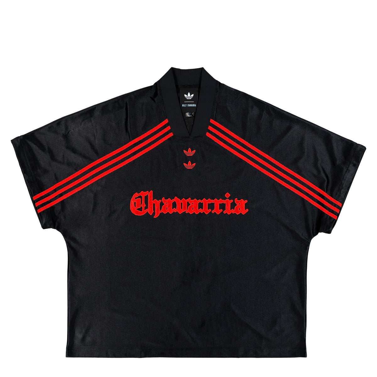 Willy Chavarria x adidas  Dazzle Longsleeves Jersey Black Longsleeves KZ3116 Detail View 3 | GATE
