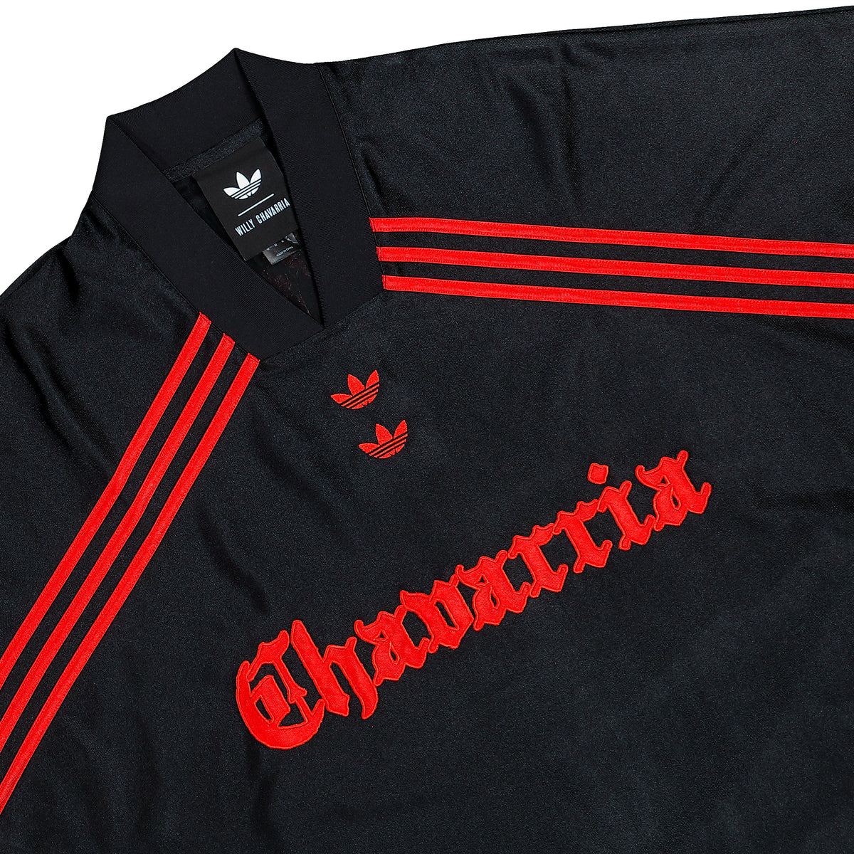Willy Chavarria x adidas  Dazzle Longsleeves Jersey Black Longsleeves KZ3116 Detail View 4 | GATE
