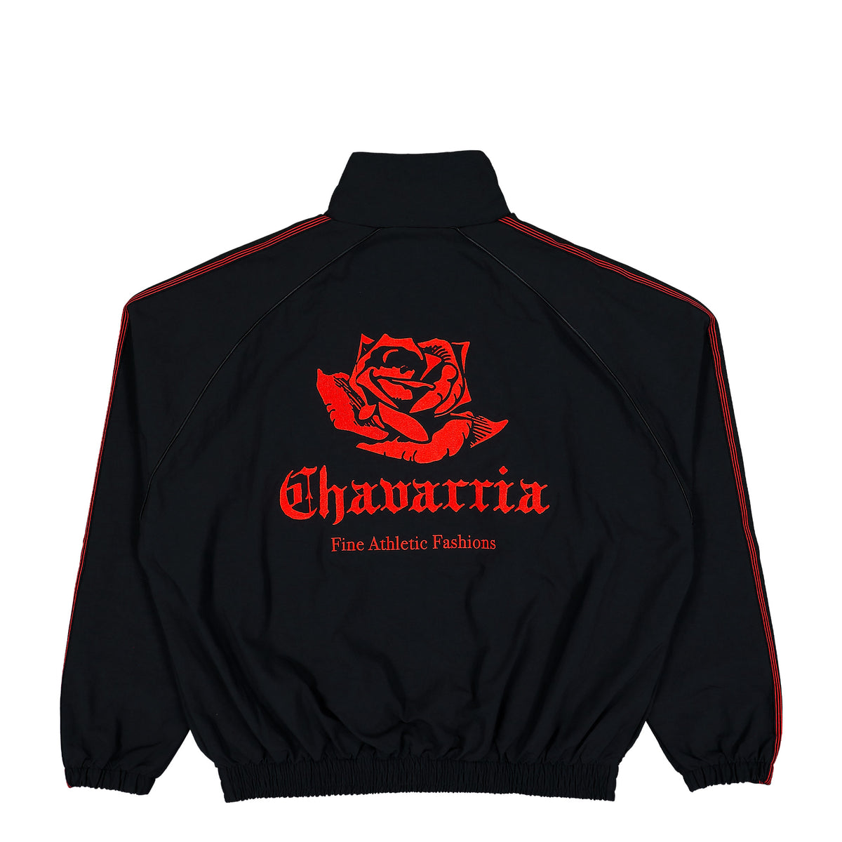 Willy Chavarria x adidas  Woven Track Jacket Black Track Jackets KZ3119 Detail View 2 | GATE

