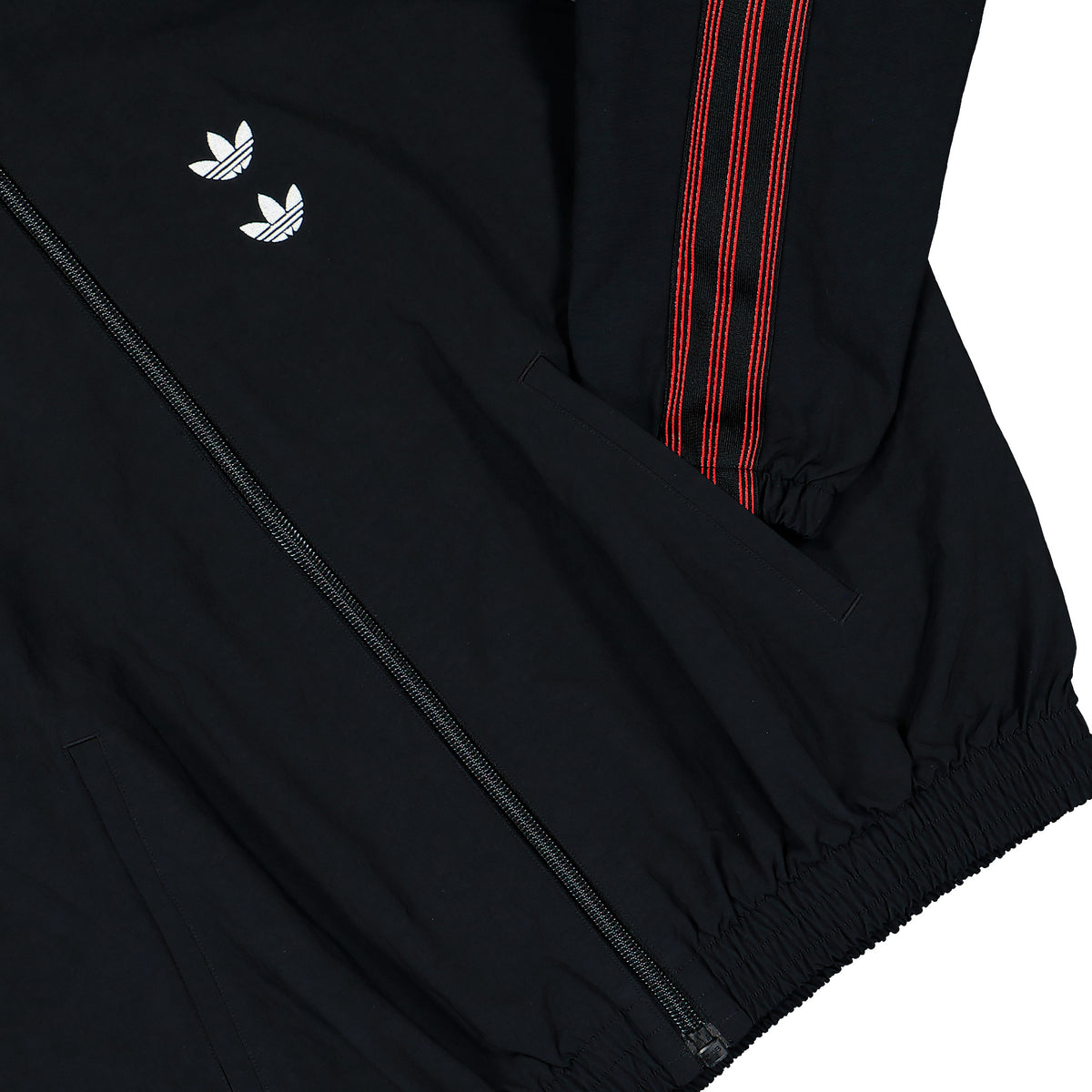 Willy Chavarria x adidas  Woven Track Jacket Black Track Jackets KZ3119 Detail View 4 | GATE
