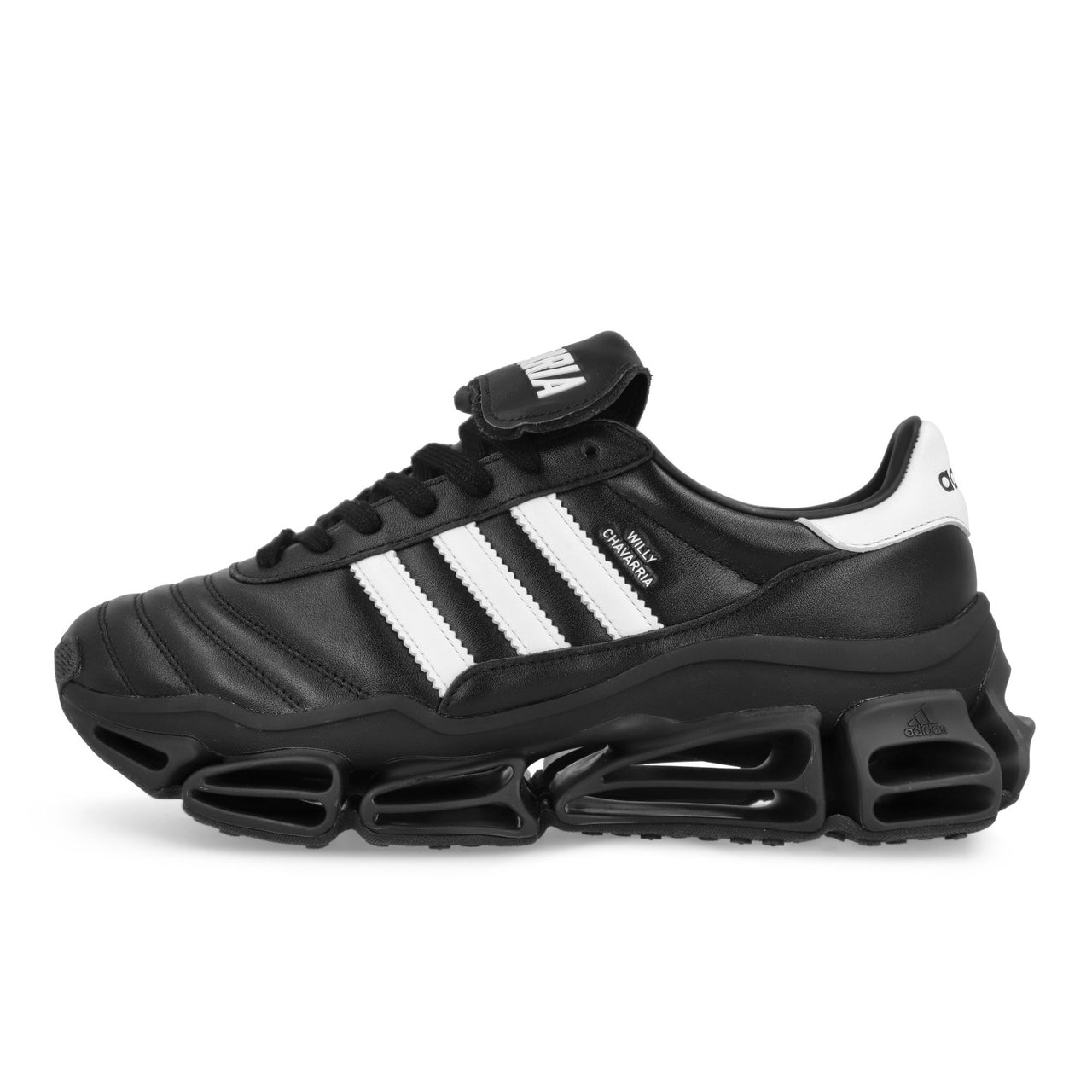Willy Chavarria x adidas Megaride  Core Black / Off White / Core Black Low Top Sneaker KZ8743 Detail View 1 | GATE
