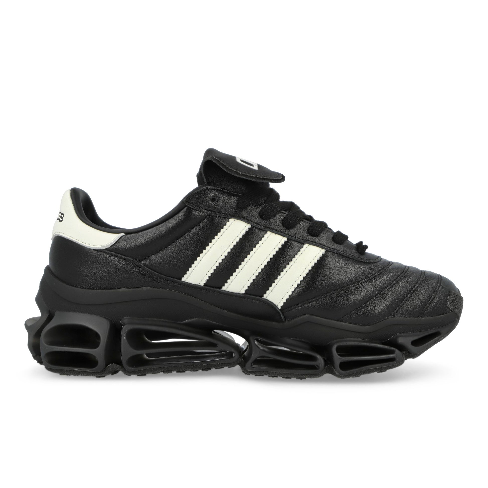 Willy Chavarria x adidas Megaride  Core Black / Off White / Core Black Low Top Sneaker KZ8743 Detail View 2 | GATE
