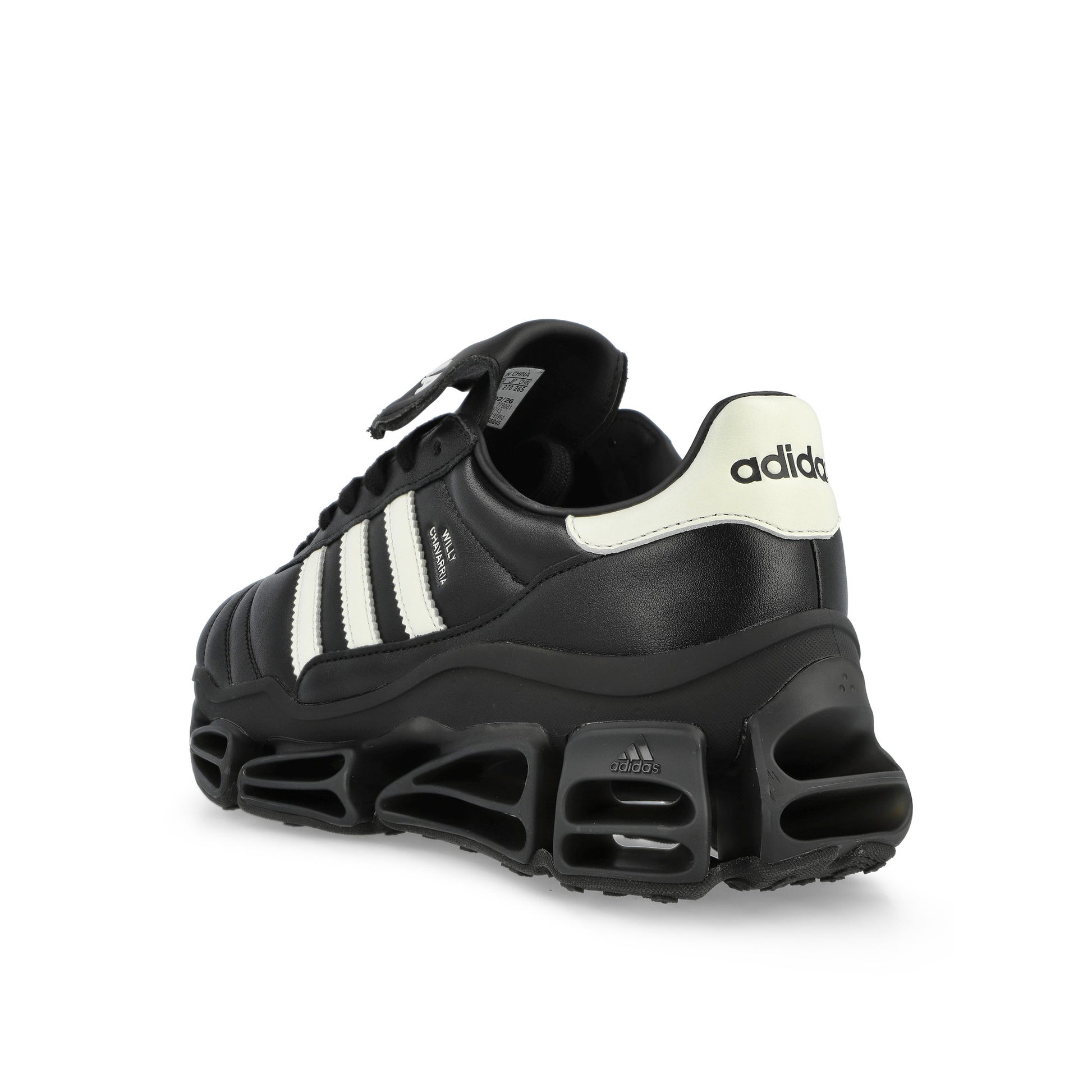 Willy Chavarria x adidas Megaride  Core Black / Off White / Core Black Low Top Sneaker KZ8743 Detail View 3 | GATE
