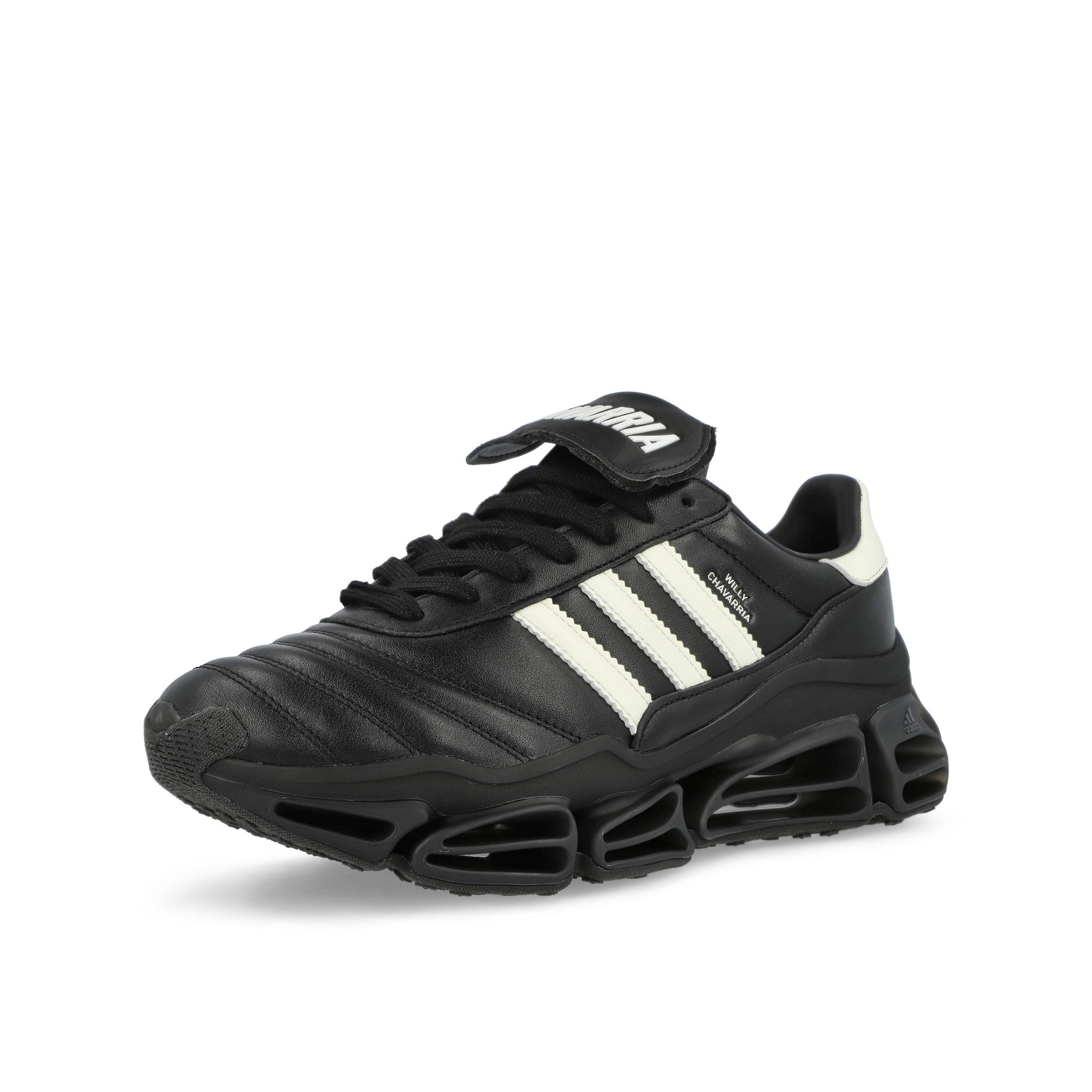 Willy Chavarria x adidas Megaride  Core Black / Off White / Core Black Low Top Sneaker KZ8743 Detail View 4 | GATE
