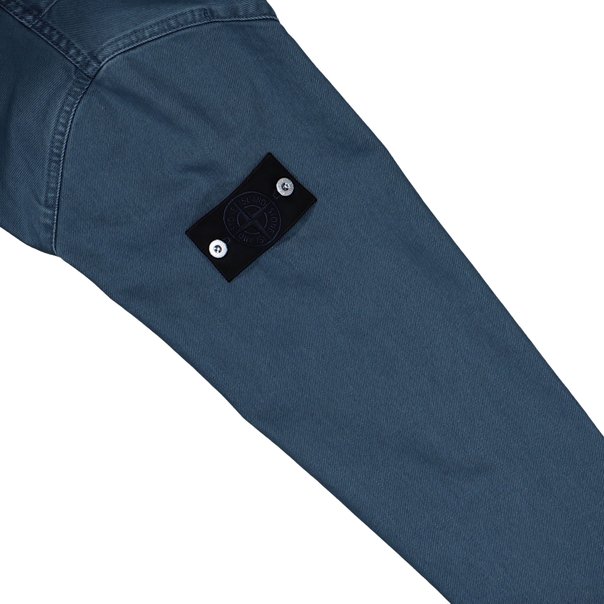Stone Island Light Bull Denim Indigo TC Shirt Indigo  Shirts L1S141200001-S0J18 V0021 Detail View 4 | GATE
