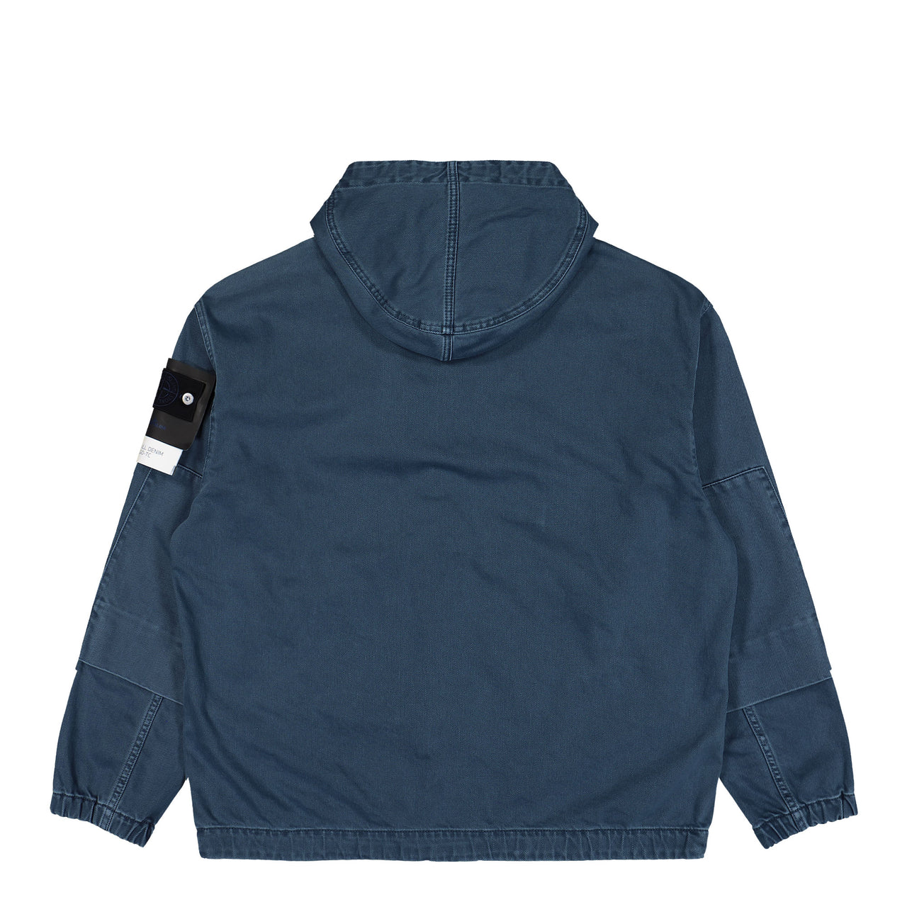 Stone Island Light Bull Denim Indigo-TC Short Parka Indigo  Parka L1S144100003-S0J18 V0021 Detail View 1 | GATE
