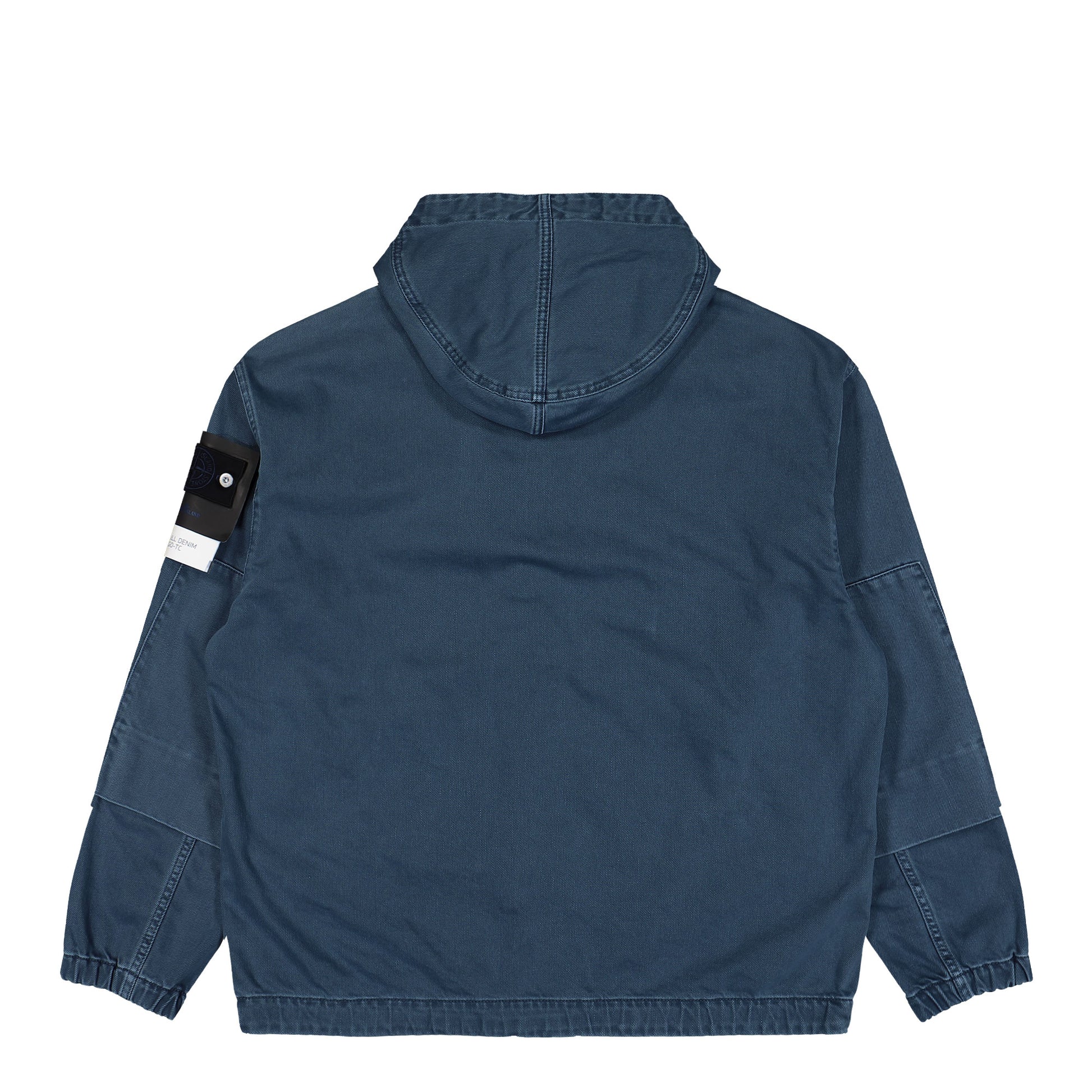 Stone Island Light Bull Denim Indigo-TC Short Parka Indigo  Parka L1S144100003-S0J18 V0021 Detail View 2 | GATE
