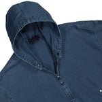 Stone Island Light Bull Denim Indigo-TC Short Parka Indigo  Parka L1S144100003-S0J18 V0021 Detail View 3 | GATE
