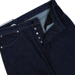 Stone Island Indigo Denim Rinsed Loose Trousers Blue Rinse Denim L1S14J100006-S00J7 VJ201 Detail View 4 | GATE


