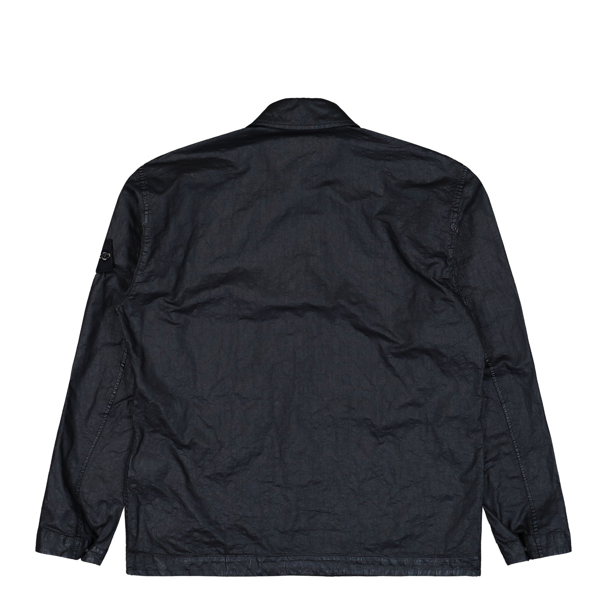 Stone Island Organic Look Nylon Panama-TC Shirt Black  Shirts L1S151200003-S0069 V0029 Detail View 2 | GATE
