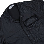 Stone Island Organic Look Nylon Panama-TC Shirt Black  Shirts L1S151200003-S0069 V0029 Detail View 3 | GATE
