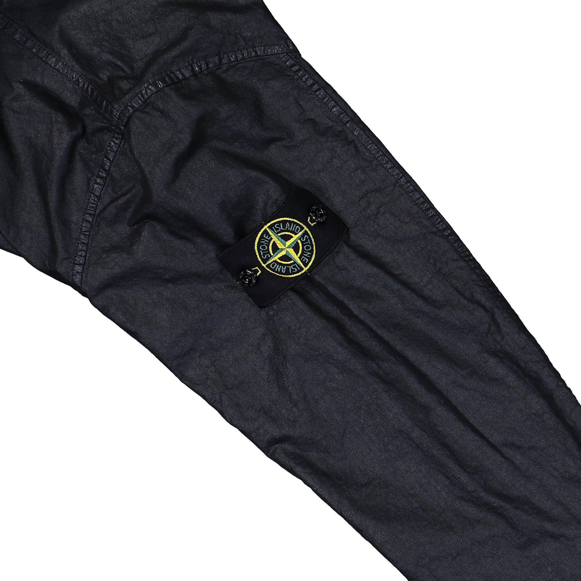 Stone Island Organic Look Nylon Panama-TC Shirt Black  Shirts L1S151200003-S0069 V0029 Detail View 4 | GATE
