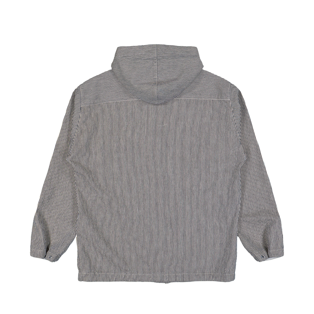 Stone Island Striped Hooded Jacket Navy Blue Jackets L1S151200030-S0X30 V0020 Detail View 1 | GATE
