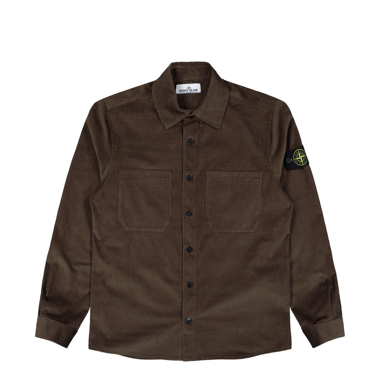 Stone Island Overshirt Shadow Brown Shirts L1S151200040-S0144 V007C Detail View 1 | GATE
