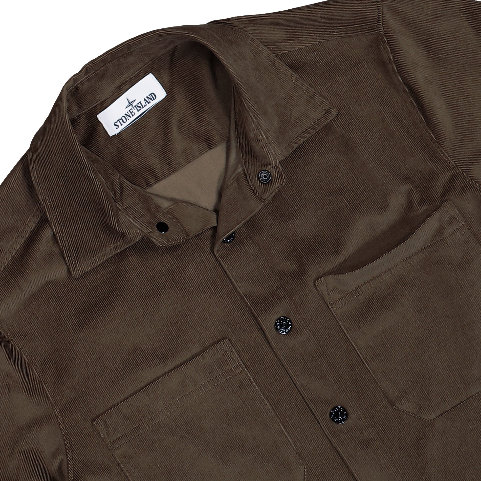 Stone Island Overshirt Shadow Brown Shirts L1S151200040-S0144 V007C Detail View 3 | GATE
