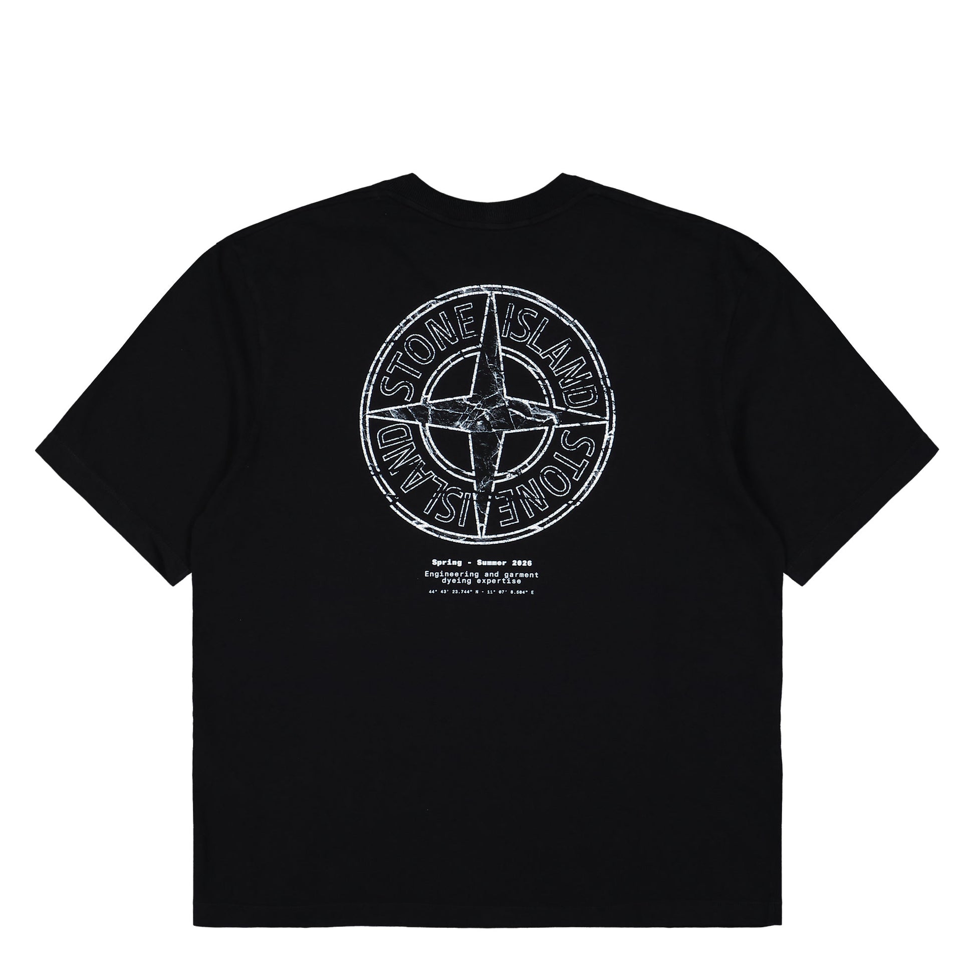 Stone Island Organic Cotton T-Shirt Black T-Shirts L1S152100001-S0285 V0029 Detail View 2 | GATE
