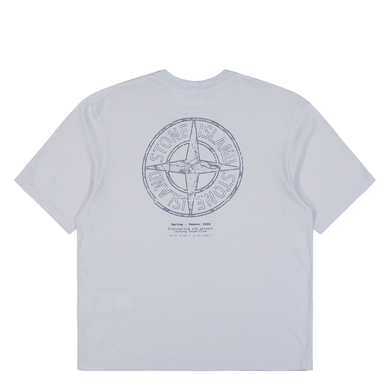 Stone Island Organic Cotton T-Shirt Sky Blue T-Shirts L1S152100001-S0285 V0041 Detail View 1 | GATE
